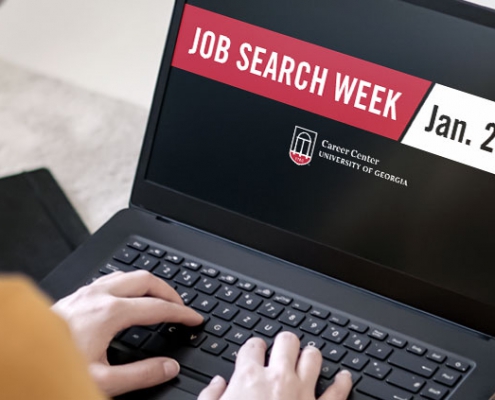 Job Search Week showing on computer screen
